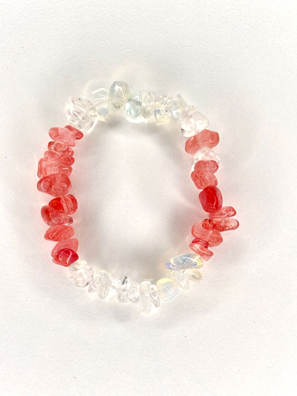 Miniature : Opal Illusion Crystal Bracelet - Cherry Quartz
