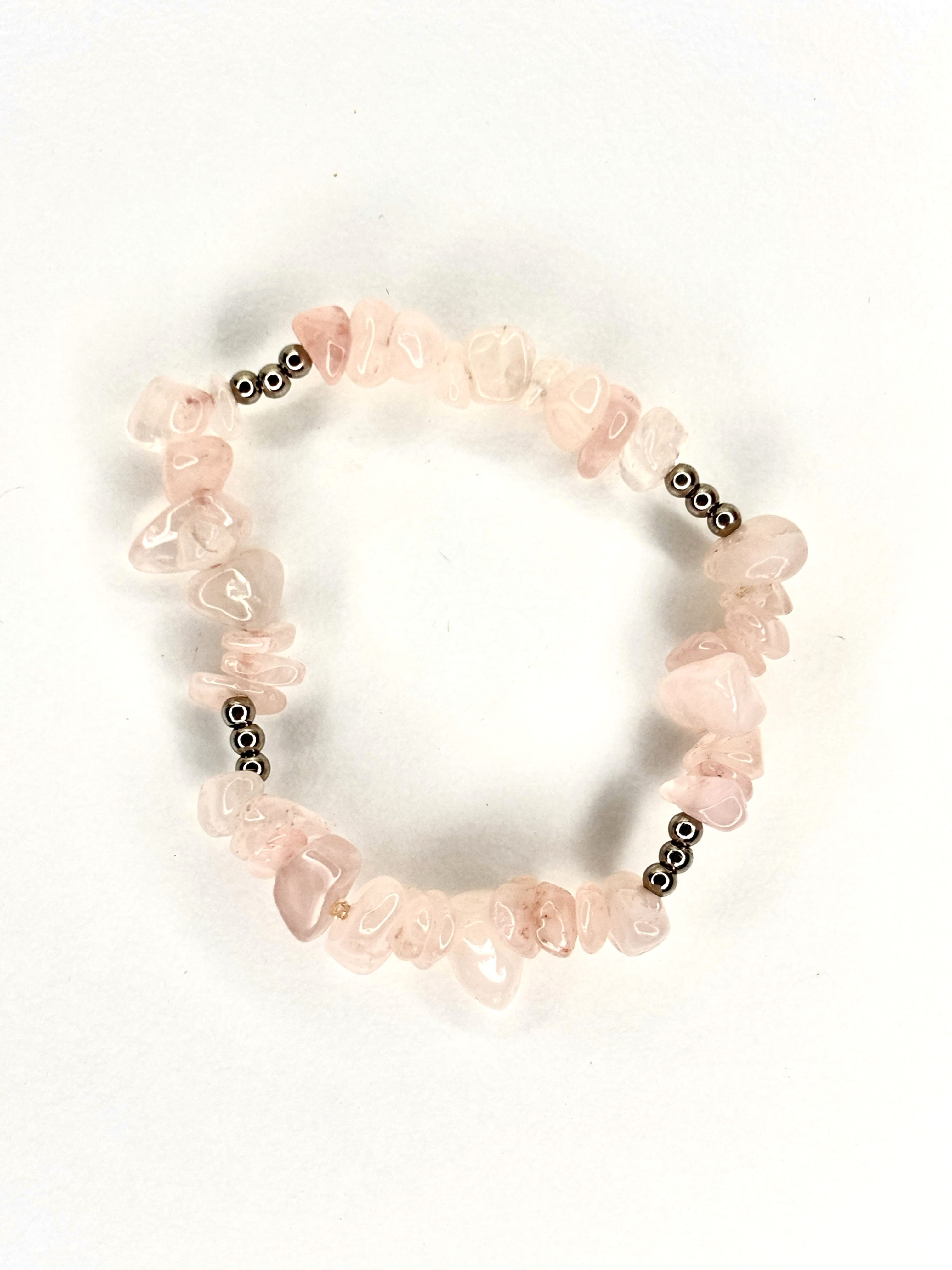 Rose Quartz Aura Mermaid Bracelet