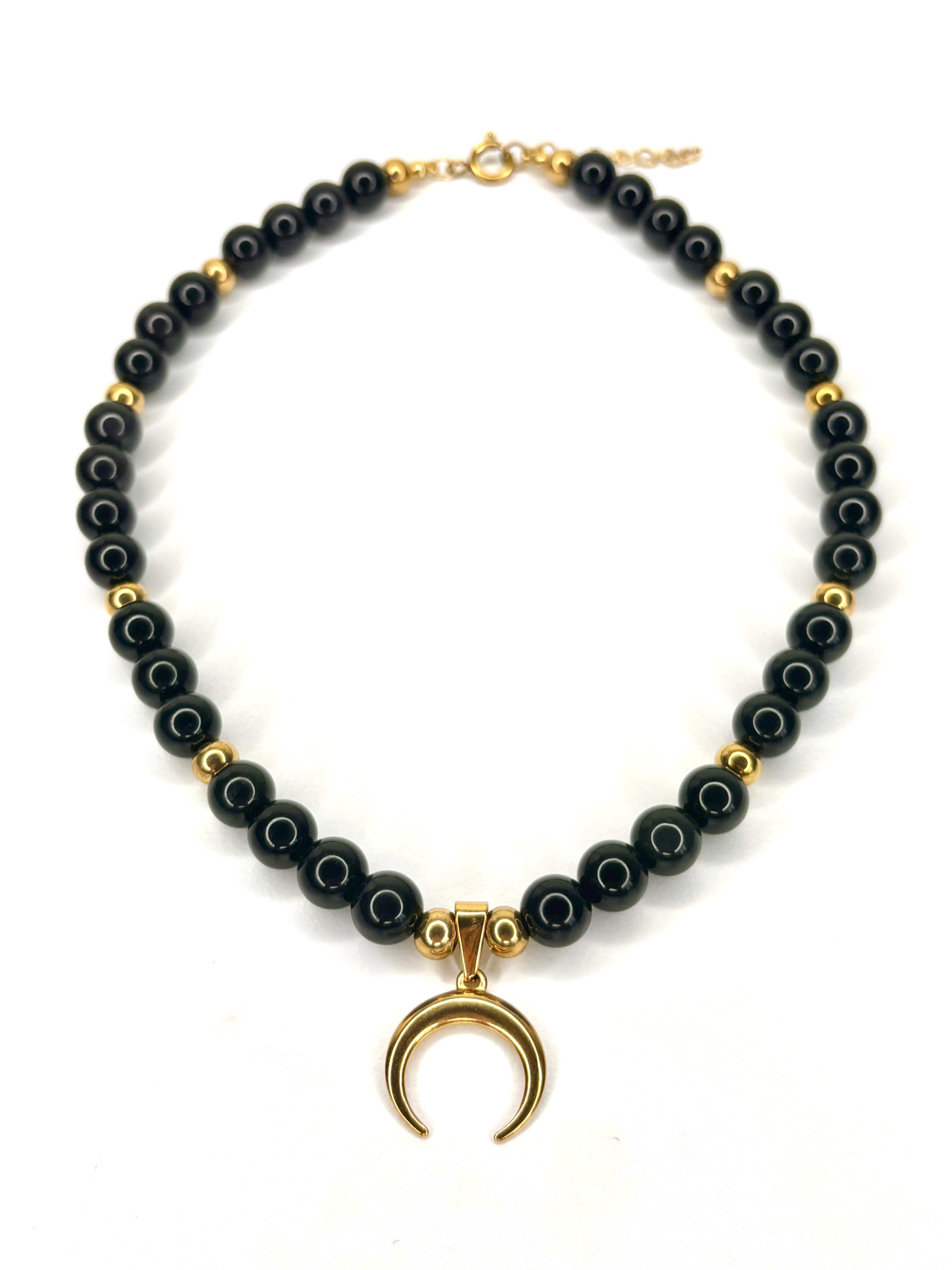 Black Tourmaline Luna Protection Necklace