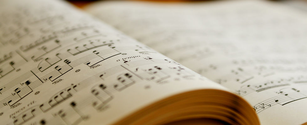 Sheet Music Closeup