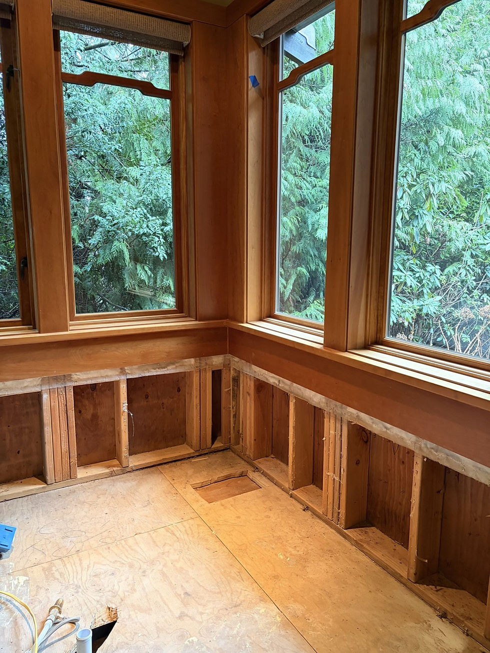 Window seat built and trimmed by NextGen ProBuild, Vancouver WA