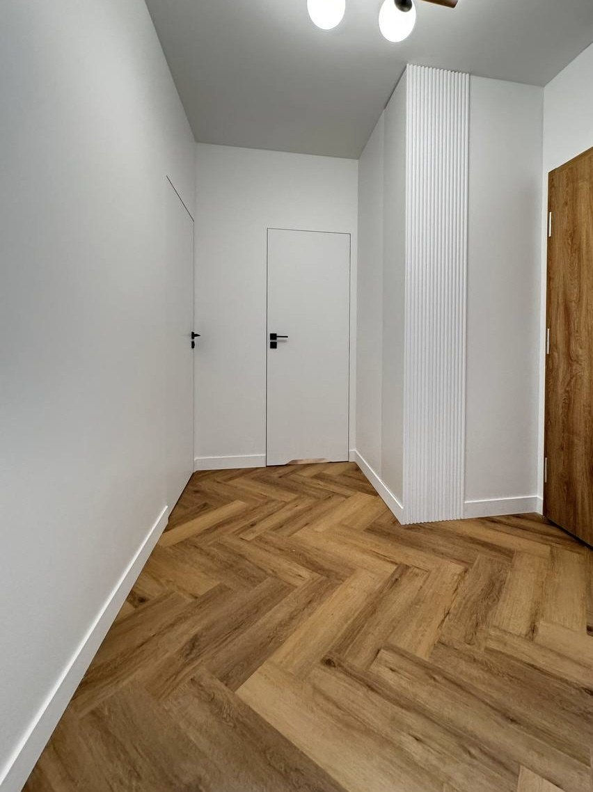 Interior doors and trim over a herringbone floor, Clark County WA