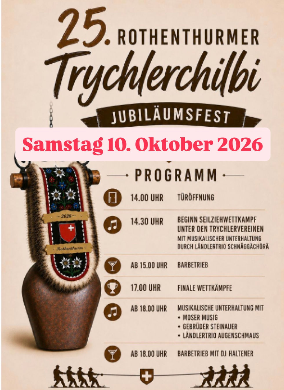 25.Trychlerchilbi, Trychlerverein Rothenthurm, Markthalle