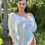 Thumbnail: Terry Cotton Off-The Shoulder Pullover