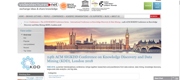 KDD Conference videos