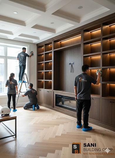 Sani Building Corp Crew Finishing High-End