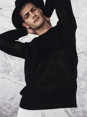 Nick V. in campaign for Combos Knitwear! <3