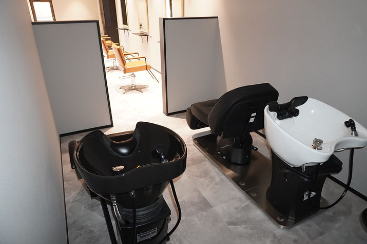 美容院のシャンプースペース