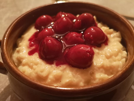 Milchreis mit Whiskey Kirschen