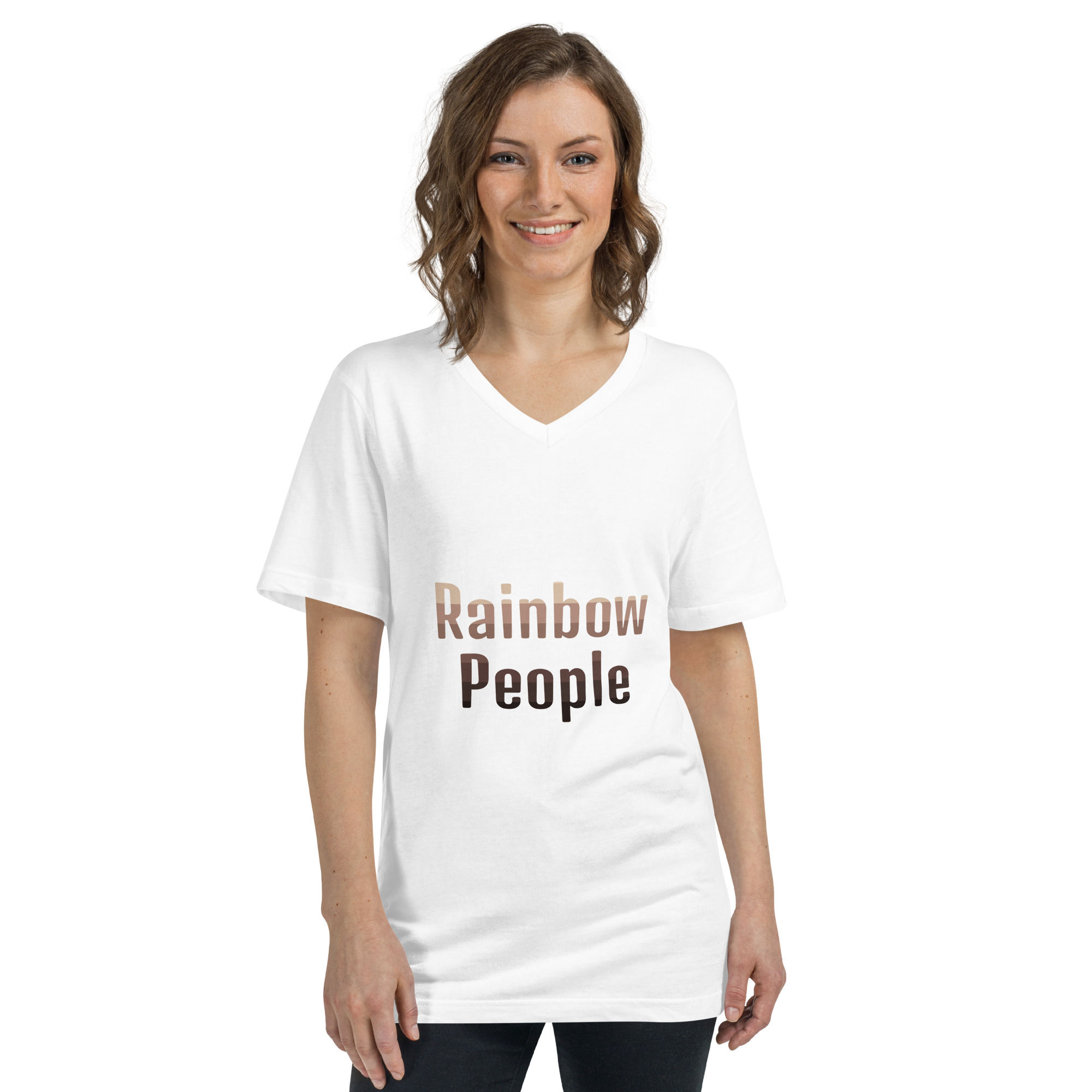 Unisex Short Sleeve V-Neck T-Shirt