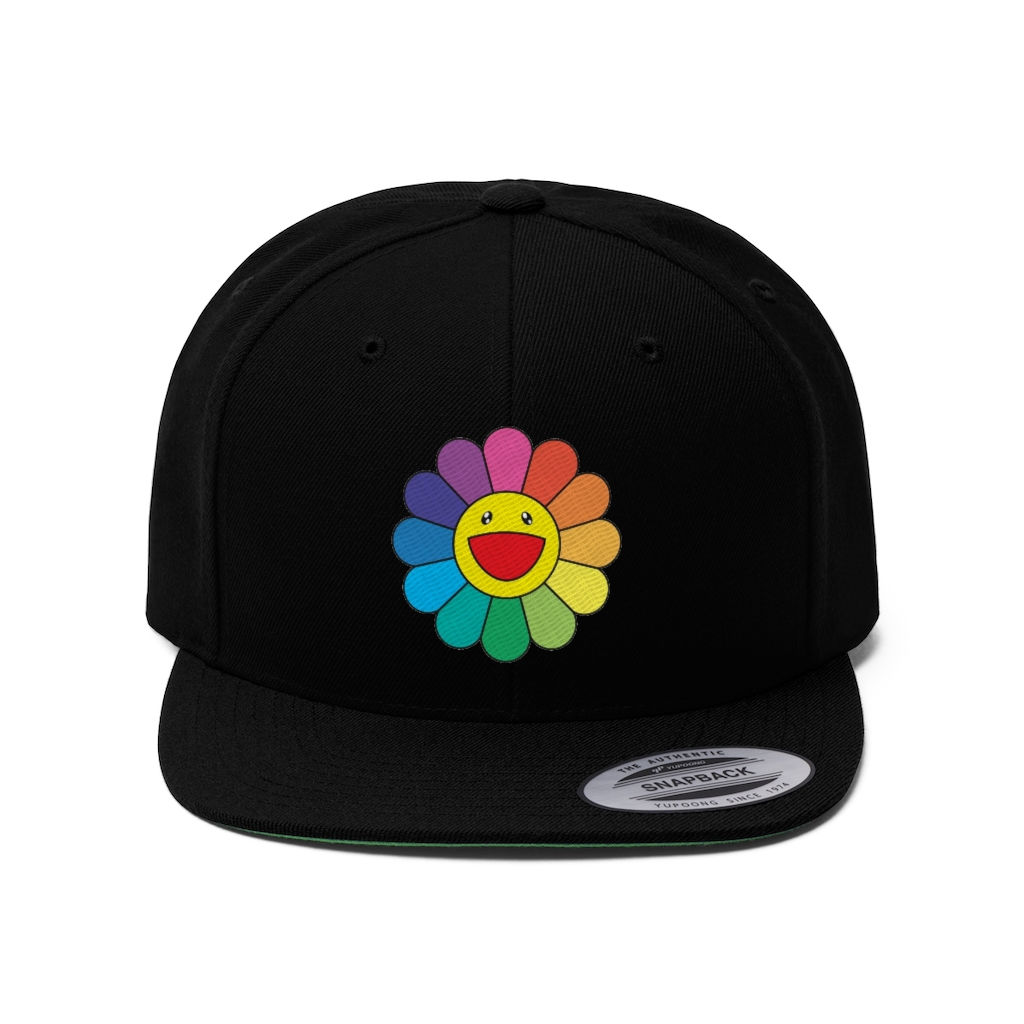 Takashi Murakami Flower Black Hat