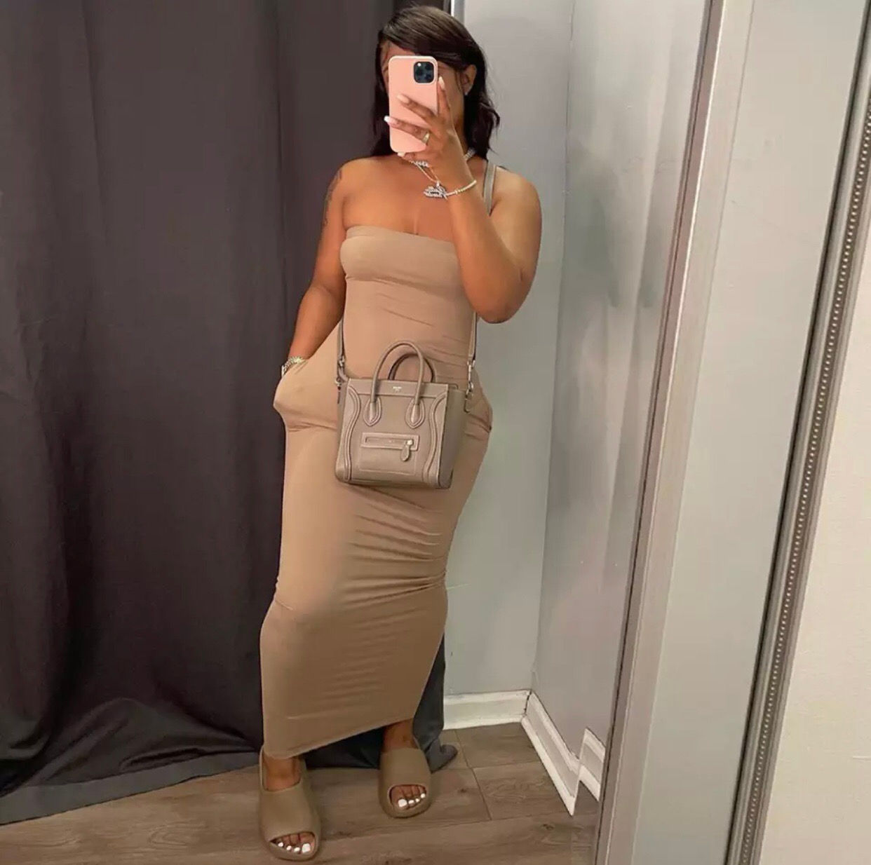 K-Khaki Dress 