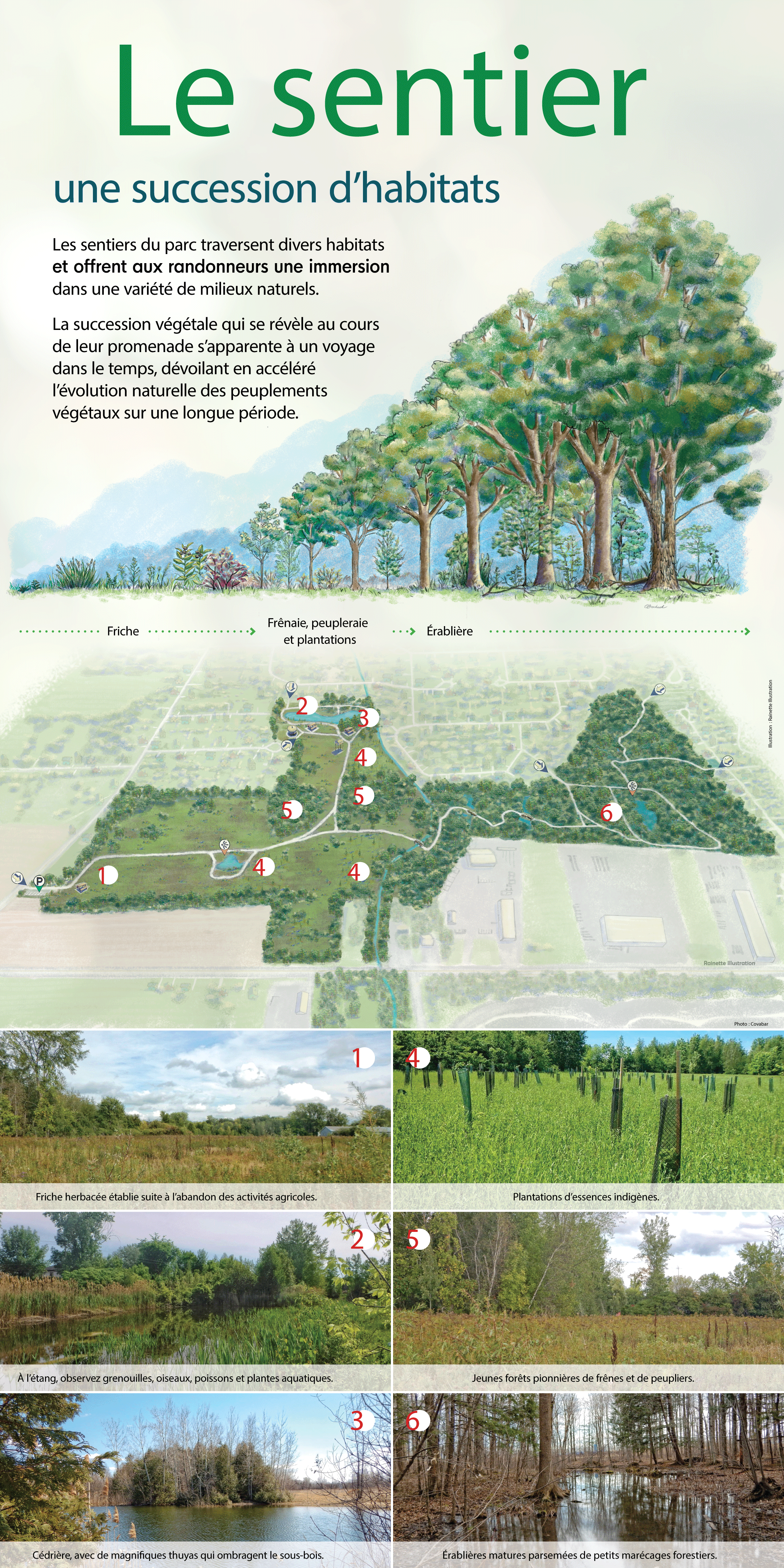 Illustration intégrée panneau