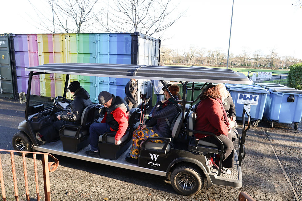 Arriving and leaving in style to and from The Crafty Bazaar!