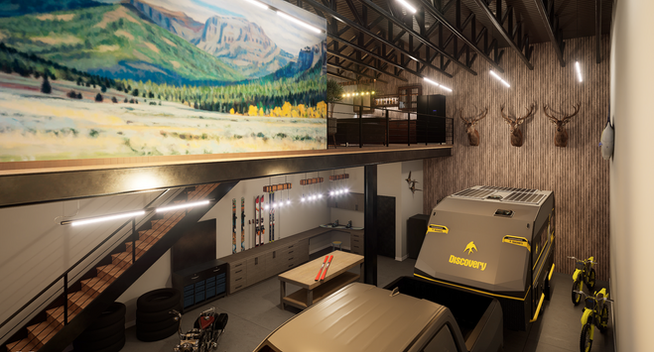 climate-controlled private garage car storage at EVESO in Montana