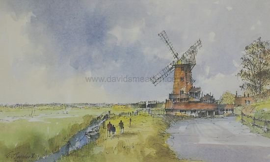 Cley Mill. Norfolk. Acrylic.