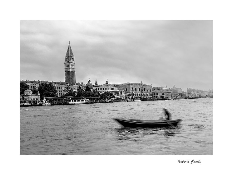 arrivée dans le grand canal