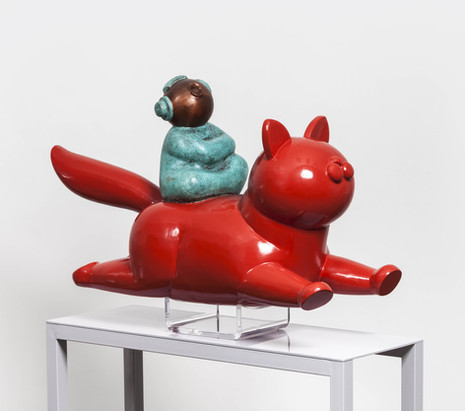 Red Cat and Girl 红猫和女孩