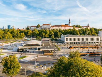 A view of the Balti Jaam railway station, the starting point of mass deportations of tens of thousands of innocent civilians to Soviet gulags