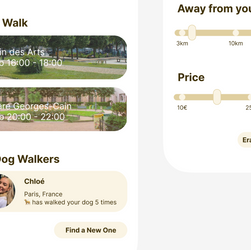App Interface Design for Dog Owners