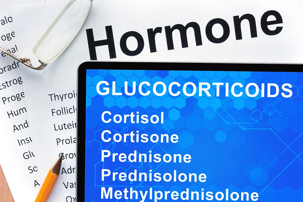 Figure XVI: A photo showing a list of the various glucocorticoids