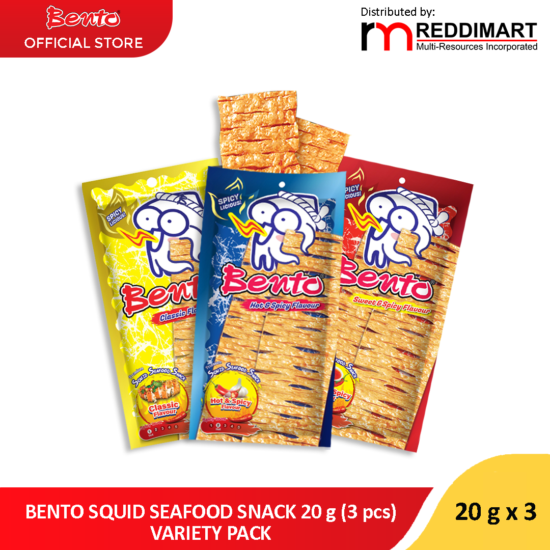 Bento Seafood Snack 20G - Variety Pack (3pcs)