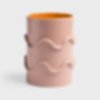 Vase orange et rose klevering