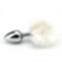 Thumbnail: Furry Fantasy White Bunny Tail Butt Plug