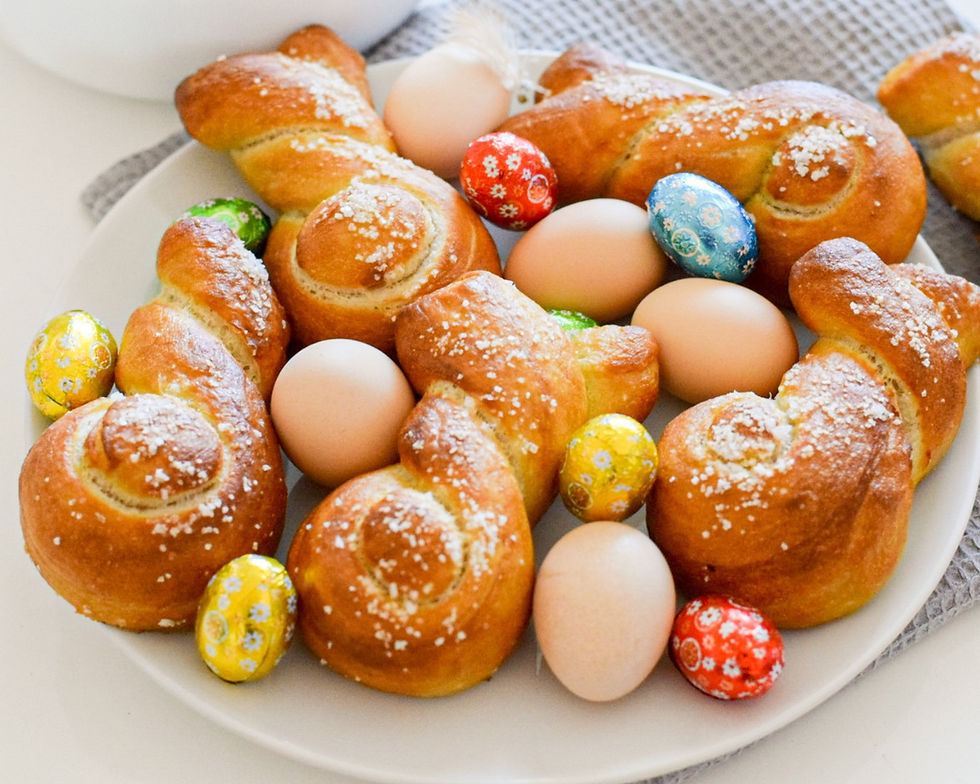 velikonočni zajci - bagels