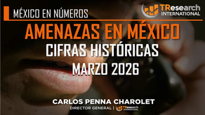AMENAZAS EN MÉXICO MARZO 2026