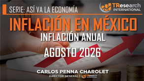 INFLACIÓN ANUAL EN MÉXICO, AGOSTO 2026
