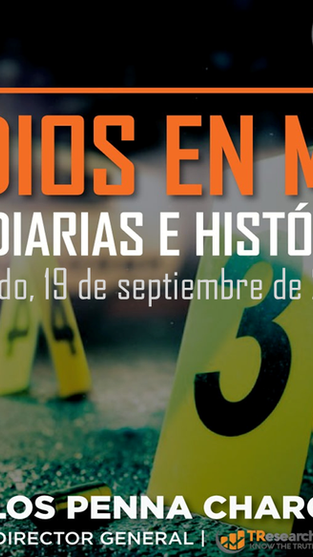 Homicidios en México, cifras diarias e históricas. 19 septiembre 2026