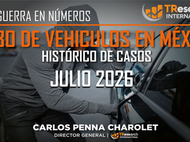 Robo de vehículos en México: más de 57 mil en 2026