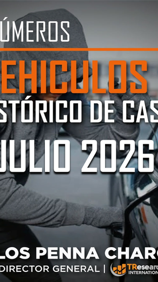Robo de vehículos en México: más de 57 mil en 2026