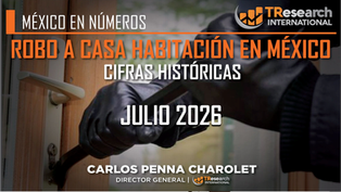 Robo a casas en México, Cifras históricas. Julio 2026