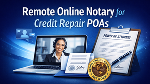 Remote Online Notary for Credit Repair POAs | Secure, Fast & Compliant