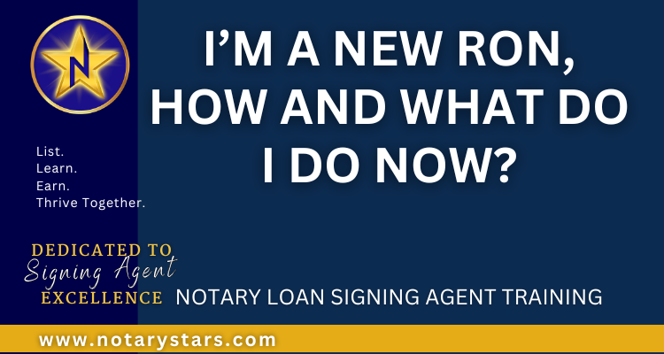 I'm a new RON, How and What do I do Now? 