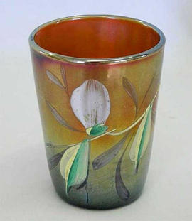 (Enameled) Crocus Variant#2 tumbler, amethyst