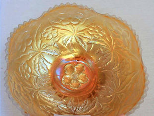 Carolina Dogwood bowl, marigold, by Westmoreland