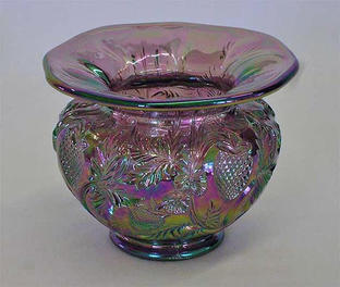 1982 NCCC Inverted Strawberry spittoon - amethyst