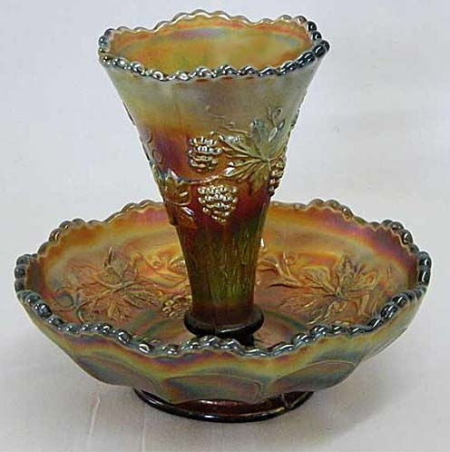 Vintage small size epergne - amethyst