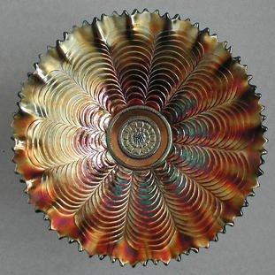 Nippon pie crust edge bowl, amethyst
