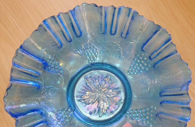 Vintage, 3 in 1 bowl, celeste blue