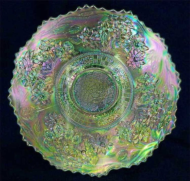 Orange Tree with trunk 9" plate - ice green