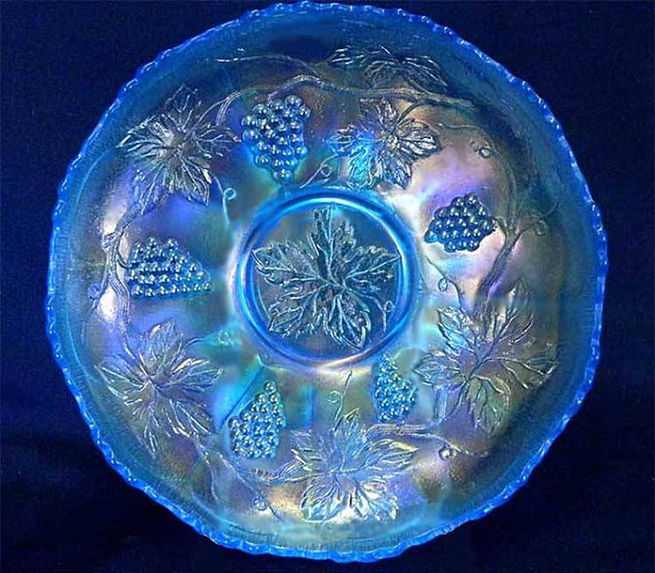 Vintage ice cream shape bowl, celeste