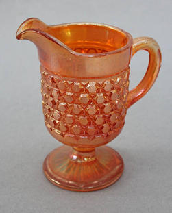 Cross Hatch creamer, marigold