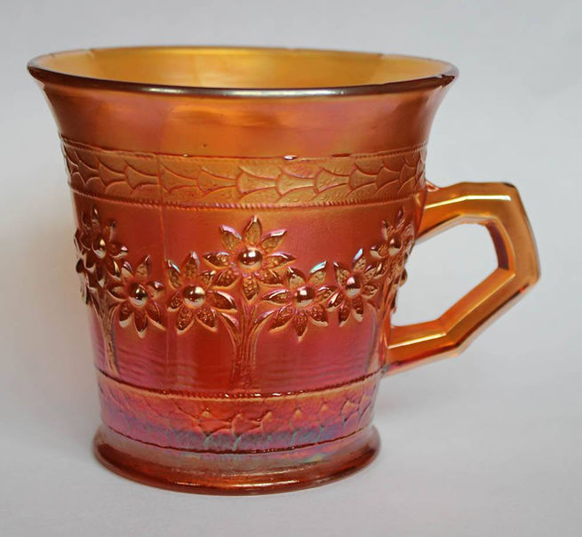 Orange Tree mug, standard size, flared