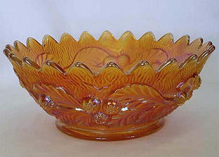 Acorn Burrs master berry bowl, marigold