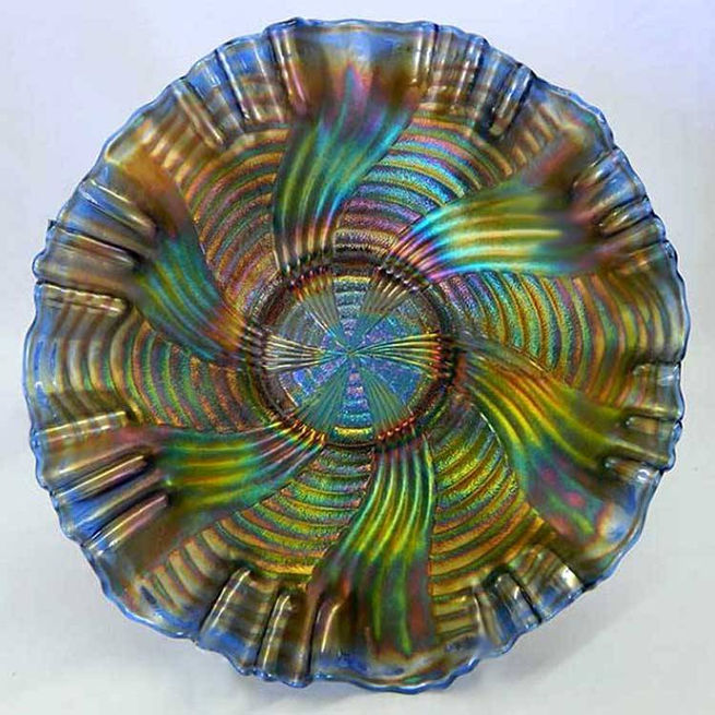 Ribbon Tie, 3 in 1 edge bowl, blue