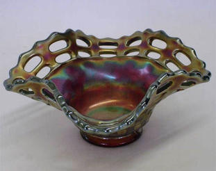 Open Edge basket, square shape, red